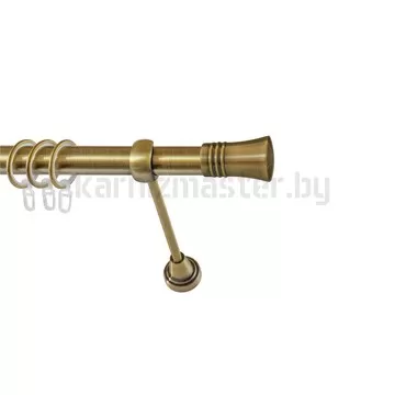 Карниз "Гиро" антик, однорядный (25 мм, гладкая труба)