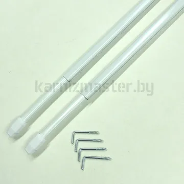 Витражная штанга (кафе) GARDINIA белый