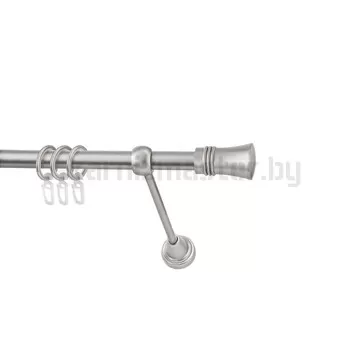 Карниз "Гиро" сатин, однорядный (16 мм, гладкая труба)