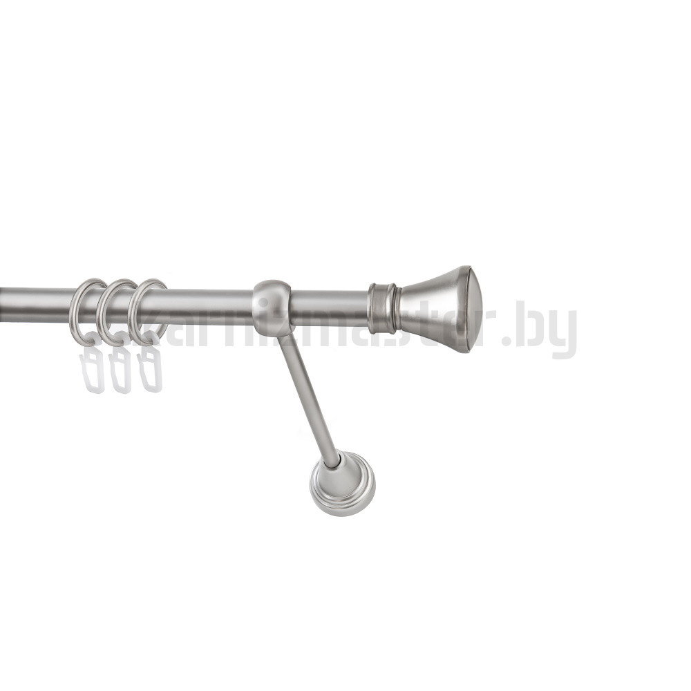 Карниз "Люксор" сатин, однорядный (16 мм, гладкая труба) - 10170