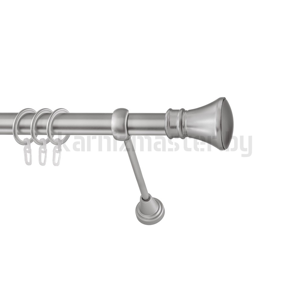 Карниз "Люксор" сатин, однорядный (25 мм, гладкая труба) - 3714
